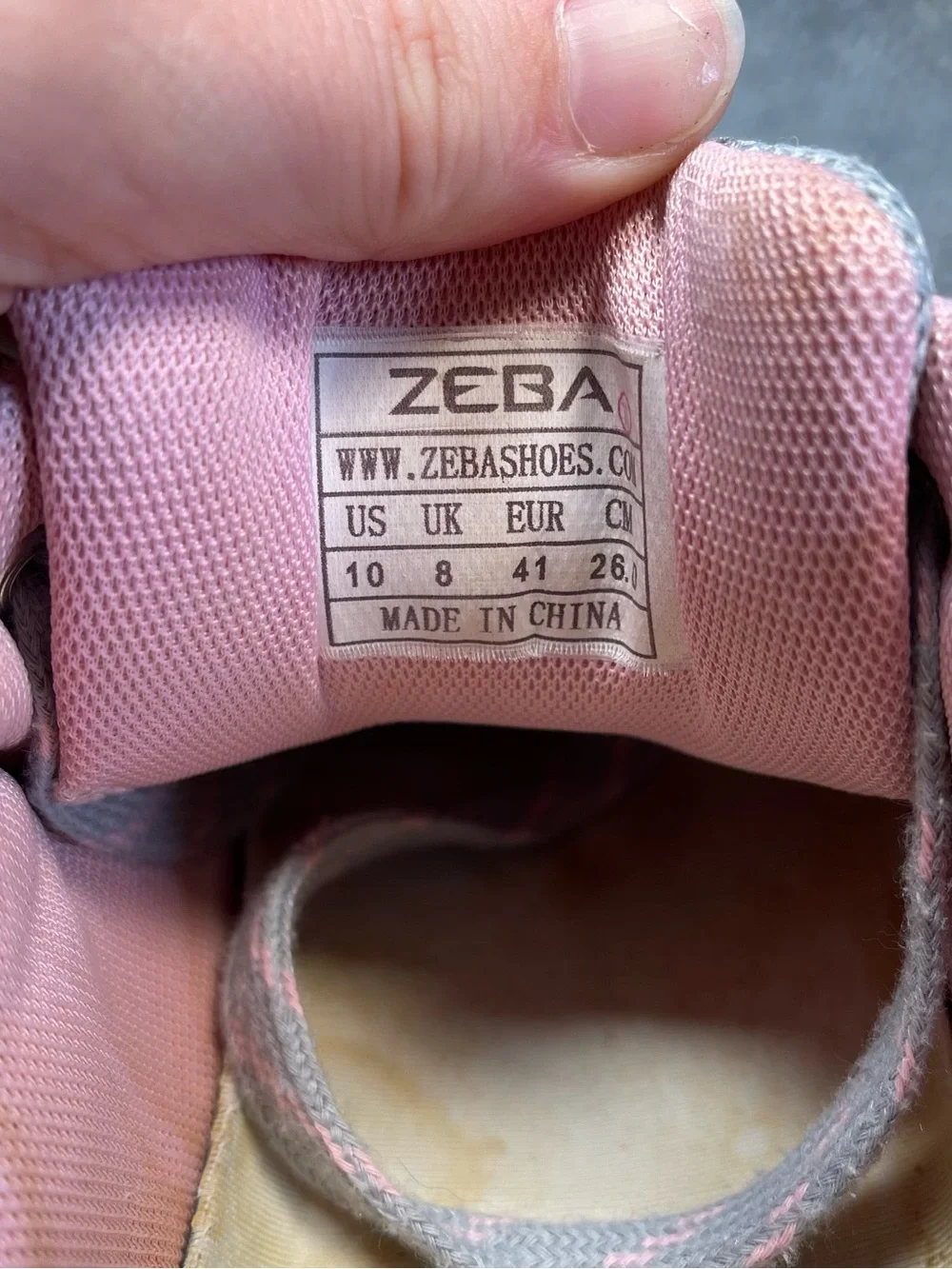 Zeba Hands Free Gray Pink Slip On Shoes Size 10 Women’s